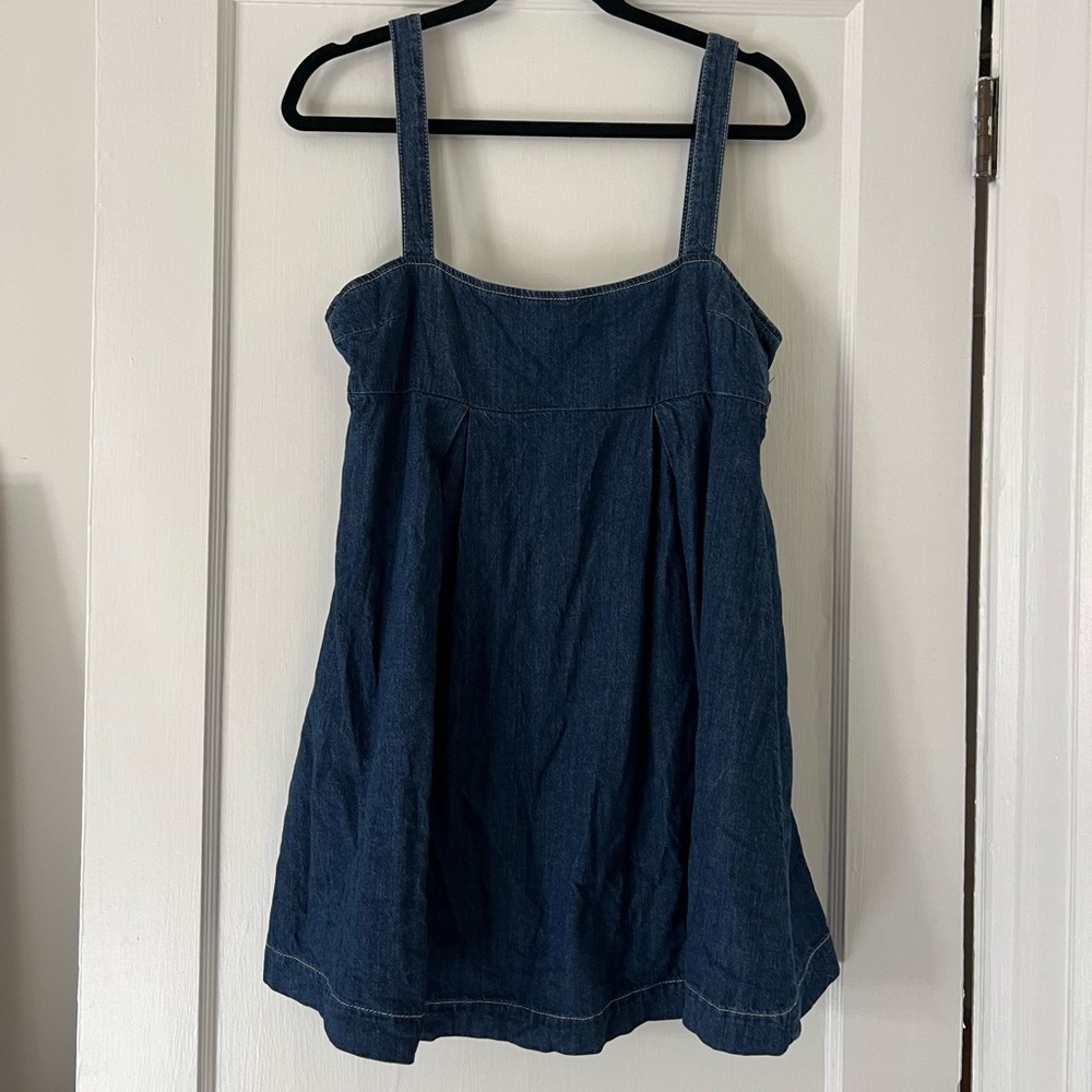 Reformation Cecil denim babydoll dress